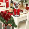 Christmas French Bulldog Resin Statue Outdoor Decoration Dog Statue Dog Figurine for Yard & Porch Decor
