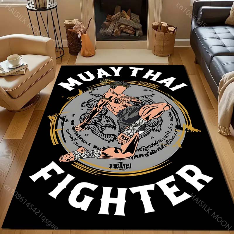 

Конкурентный Боевой Муай Тай Принт Ковер для Спальни Гостиной Прикроватный Диван Напольный Коврик Современный Домашний Декор Зональный Ковер 40x60cm (16x24in)