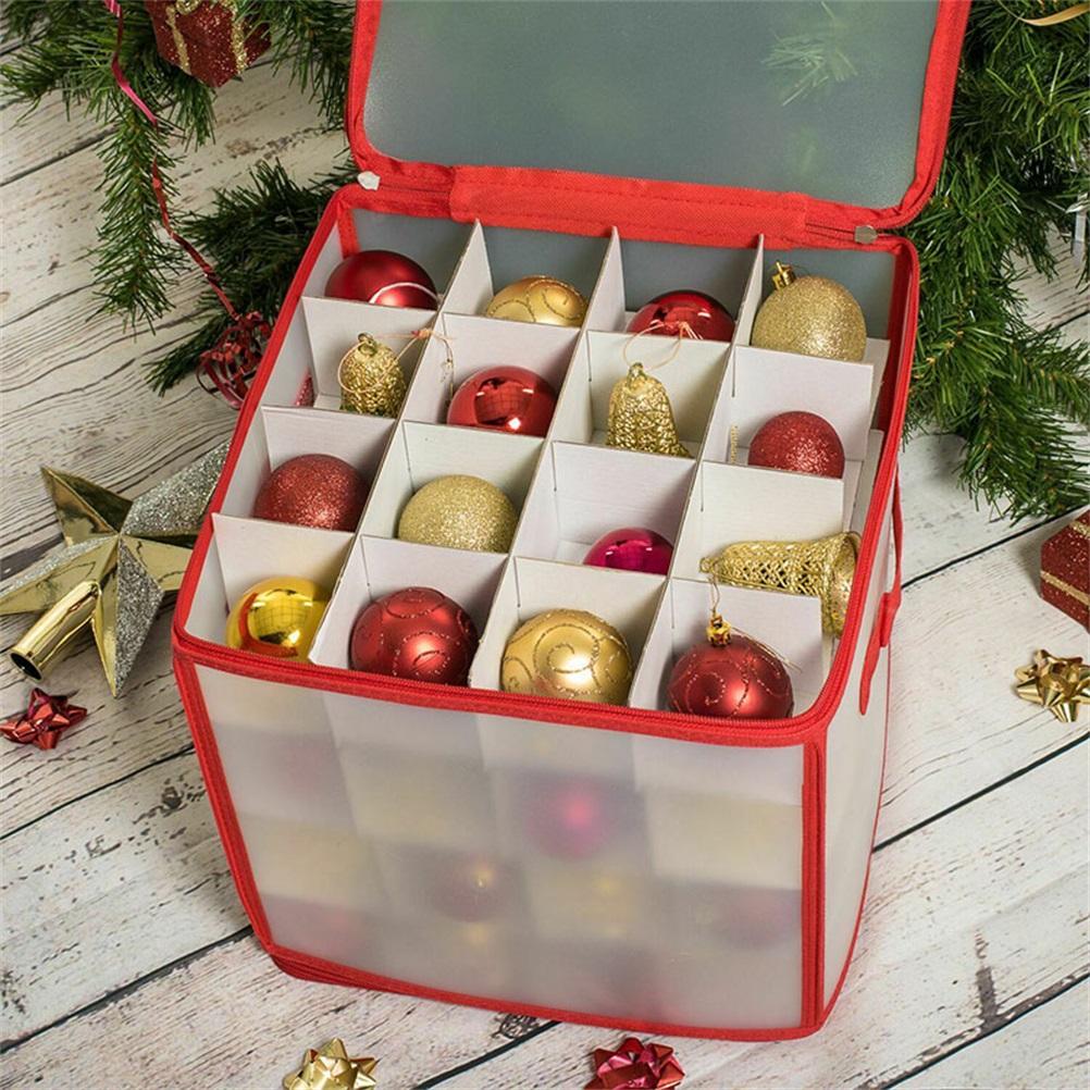 Transparente Aufbewahrungsbox zur Aufbewahrung von Weihnachts-LED-Lichtern, Girlanden, Weihnachtsbaumschmuck