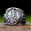 316L Stainless Steel Viking Biker Anchor Ring For Men Fashion Jewelry Halloween Gift