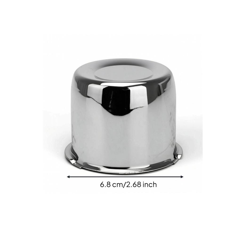 Trailer Hub Dust Cap Anti Wheel Cover with Flange Low-Profile Hubcap for