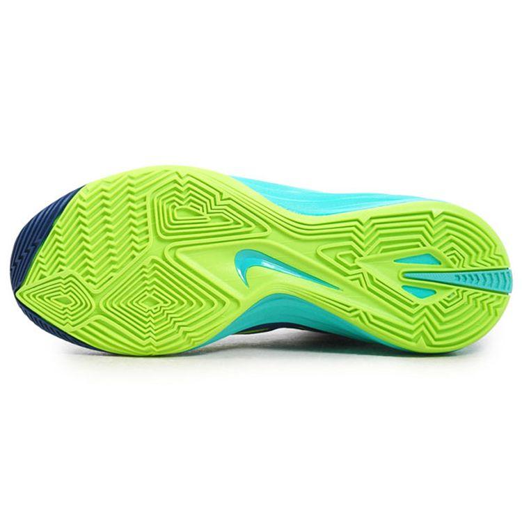 Nike Hyperdunk 2014 Round Toe Fabric Shock Absorption Non-Slip High-Top Basketball Shoes Men Sneaker Blue Yellow 653650-473