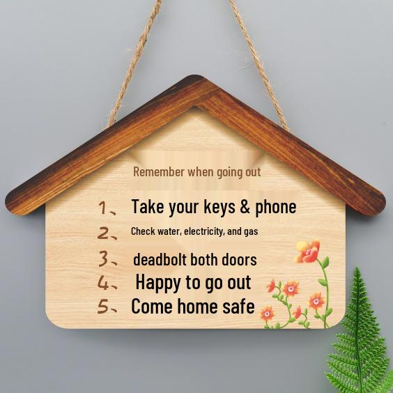 Creative Welcome Home Hanging Sign for Entryway