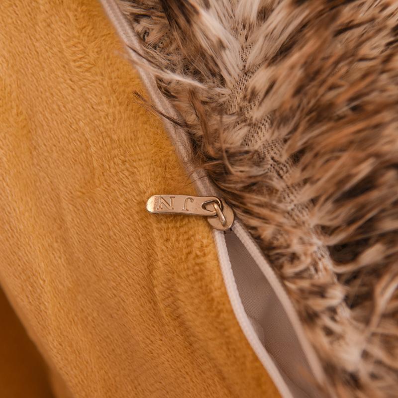 3pcs Luxurious Leopard Print Faux Fur Plush Duvet Cover Set - Ultra-Soft, Warm, and Fluffy Shaggy Design with Zipper Closure - I