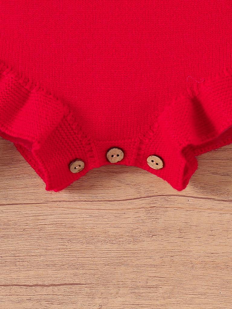 Children's Christmas Embroidered Suspender Romper