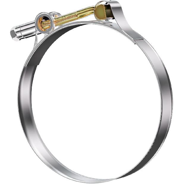 10Pack T Bolt Hose Clamp 46-52mm for 1.5" Hose ID, Stainless Steel Radiator Heavy Duty Hose Clamp Intake Clamp