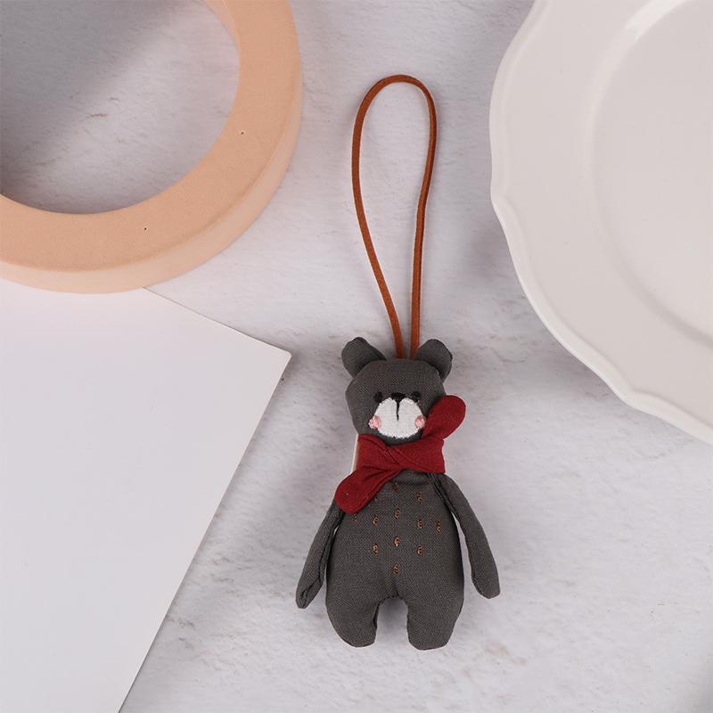 Cute Animal Pendants Handmade Key Chain Decorative Bag Charm Elephant Rabbit Lanyard Toy