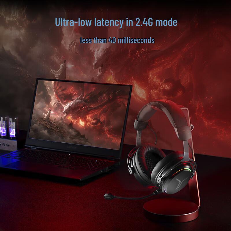 Lenovo Legion Y370 Tri-Mode Over-Ear Gaming Headset