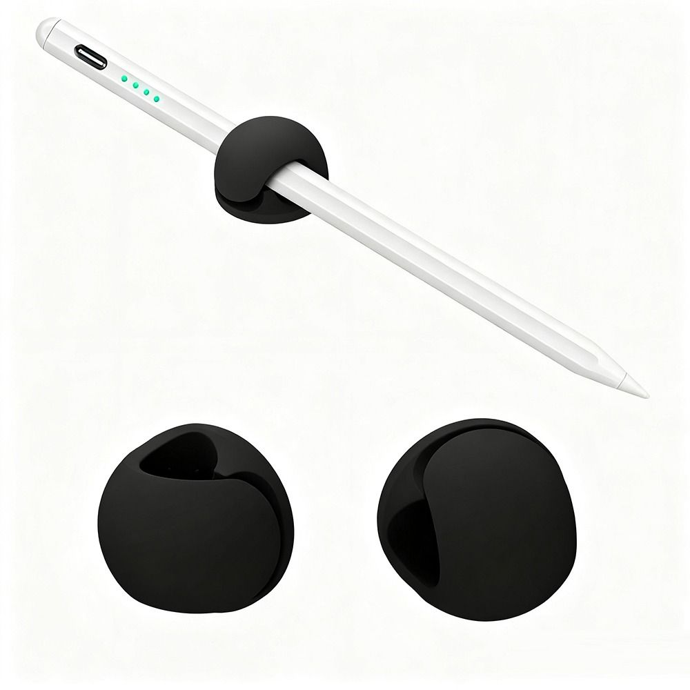 Self-Adhesive Pen Holder Flexible Pen Clamp Portable Pencil Clips  for Desk Organizer