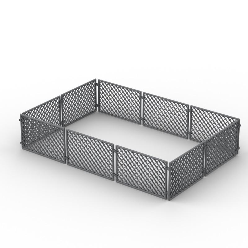 CrossMOC Military Fence Building Blocks: Protective Iron Wire Mesh and War Scene Accessories Toy