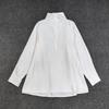 Longmei Women's High Neck Long Sleeve Top - Early Spring 2026 VKC Style, Simple Commute, Half-Open Collar Shirt