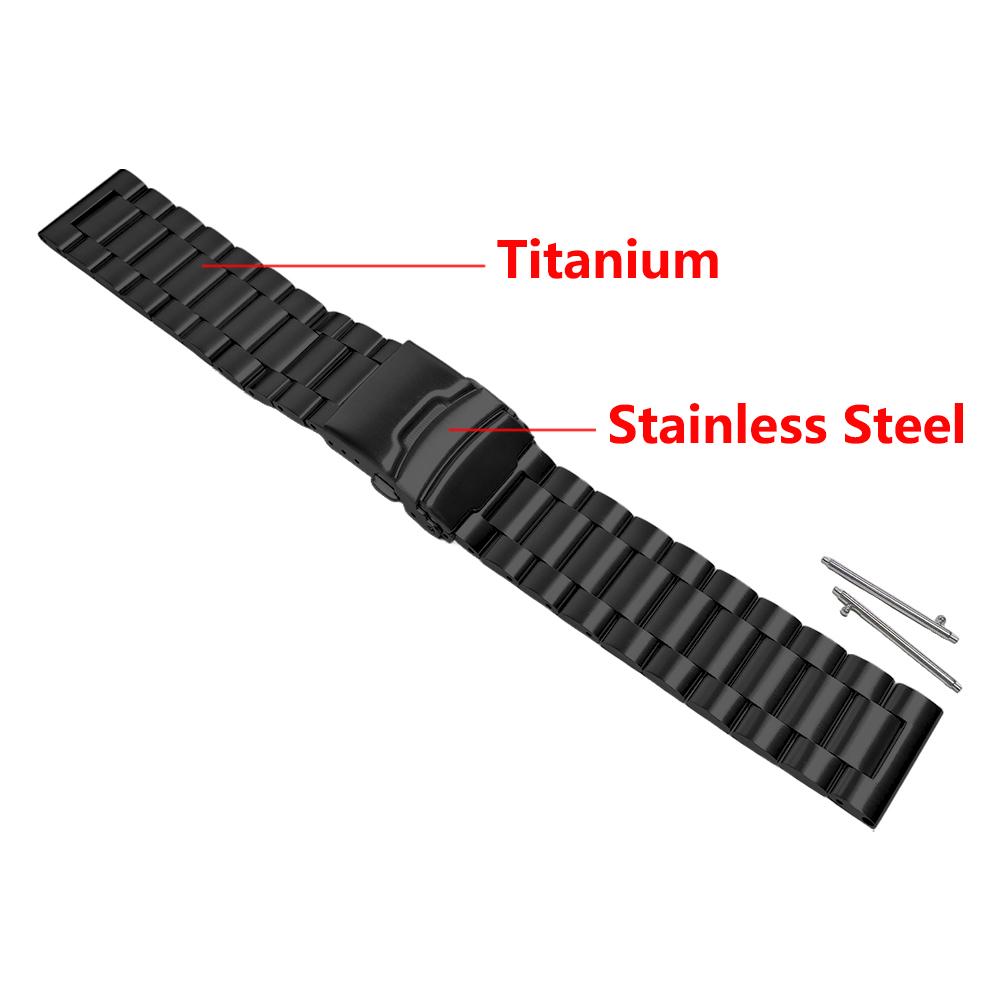 Cinturino in Titanio per Garmin Venu 4 3 2 45mm/Forerunner 570 47mm 265 255 Bracciale a Maglie per Orologio Garmin D2 Air X15 22mm