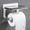 Non-stick Shelf-mounted Toilet Paper Holder for Bathroom and Toilet