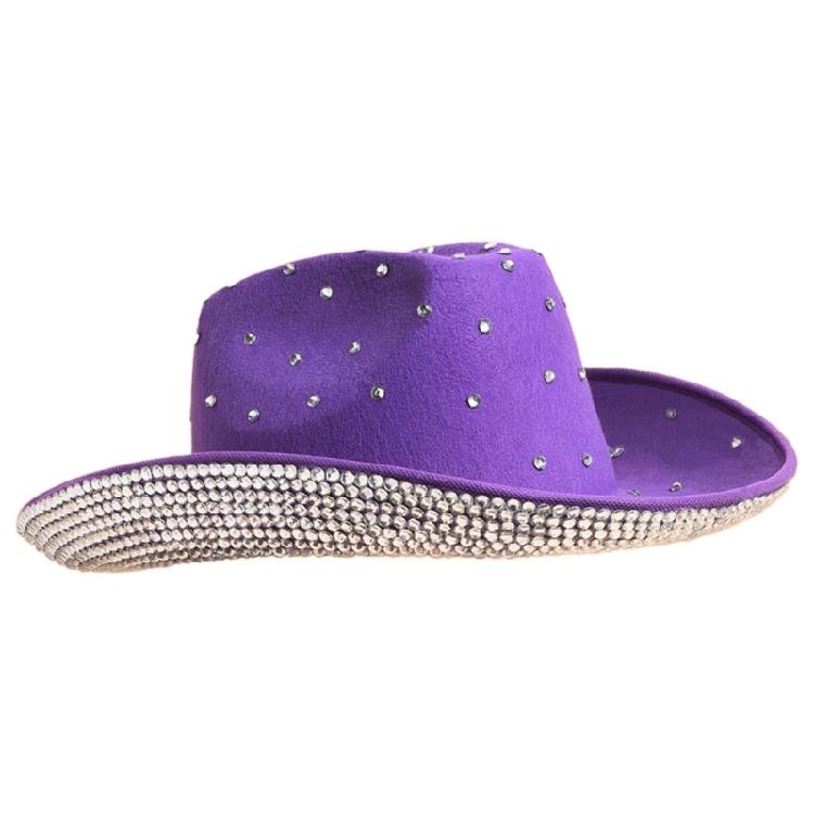Cowgirl Hat Sparkly Cowboy Hat Panama Hat for Parties Music Festivals