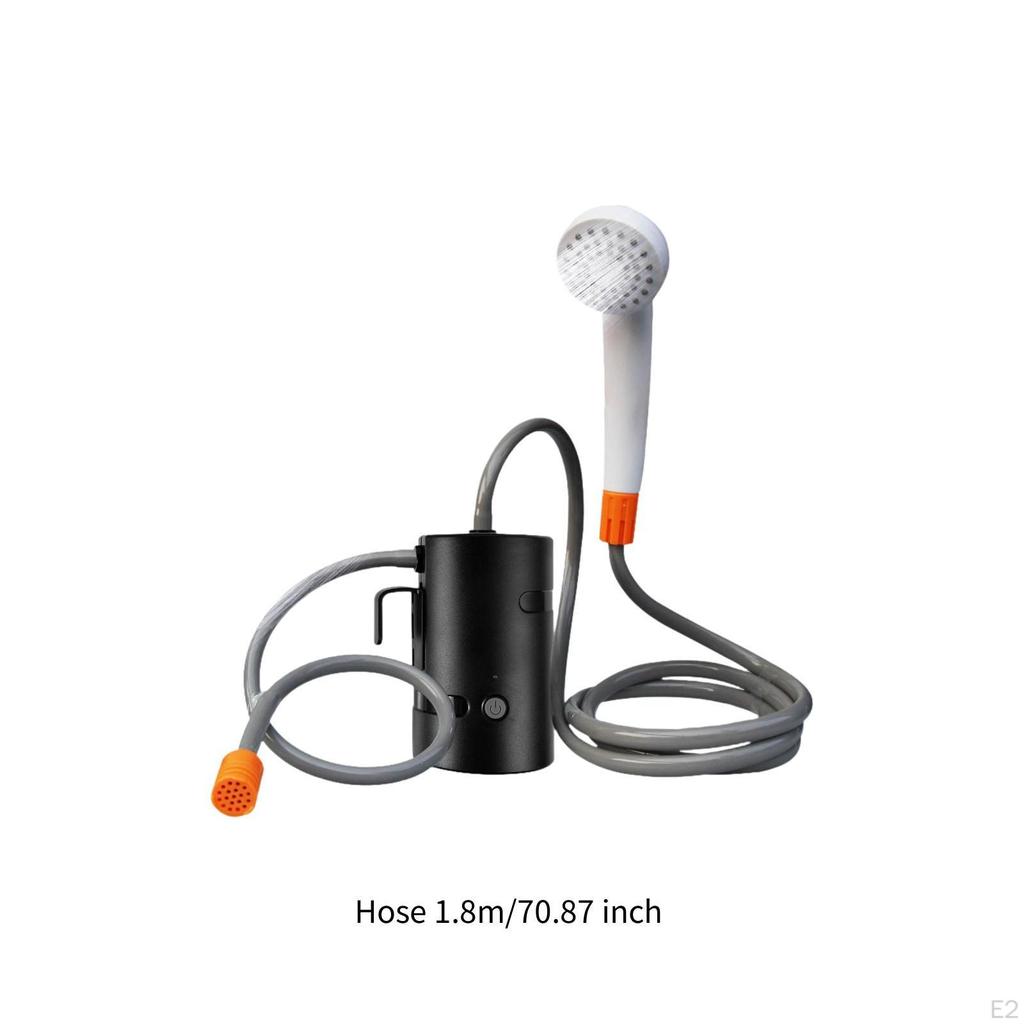 Compact Outdoor Shower System with Adjustable Water Flow for Camping And Hiking