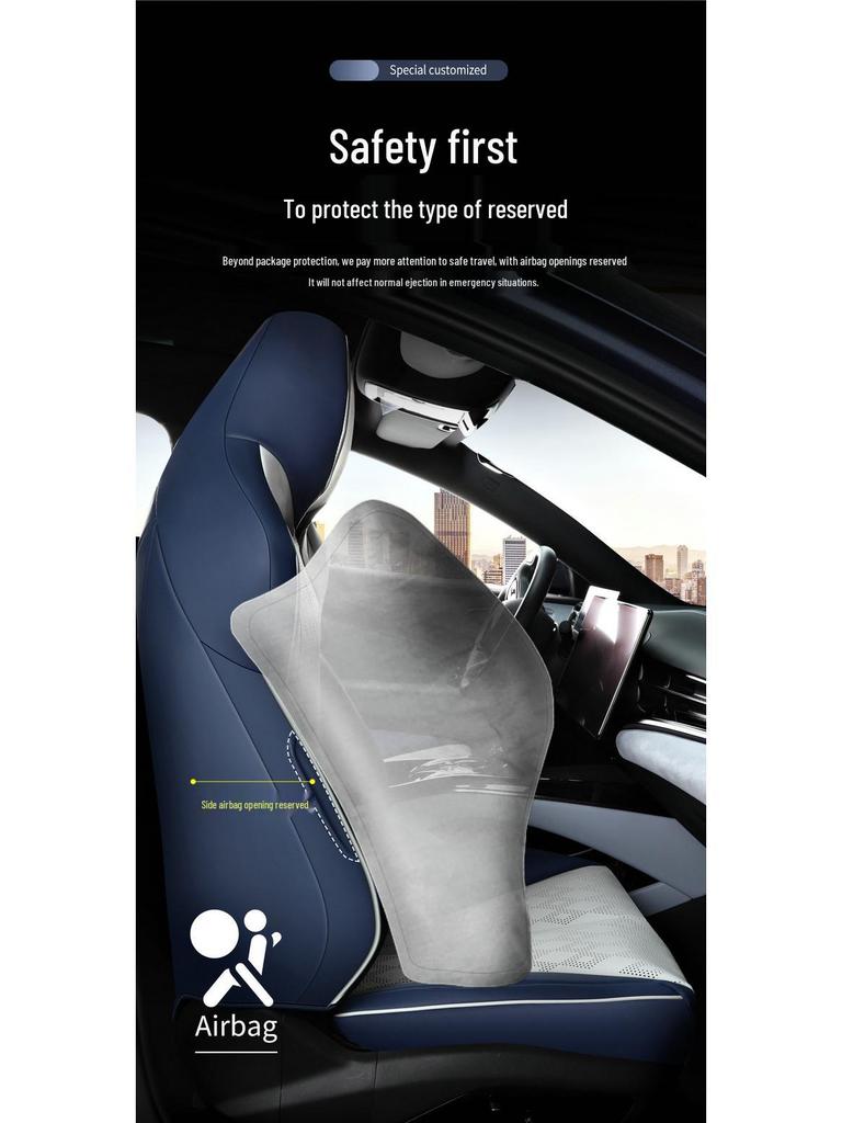 BYD Seal Seat Cover: Perforated, Breathable, Luxurious, Half-Pack Cushion for All Seasons.