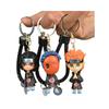 12Pcs Naruto Anime Figure Sasuke Kakashi Gaara Itachi Uchiha Q Version Cute Keychain Backpack Decoration Pendant Gift