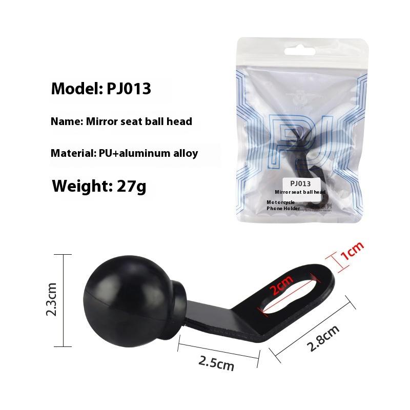 1 Set 2.3Cm Ball Clamp Bracket For Motorbike Phone Holder Pj10/Pj13/Pj18 Motorcycle Handlebar Mount Base Kit Accessories