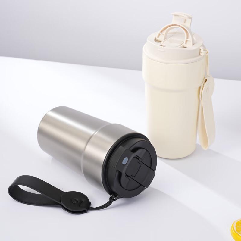 OLOEY Portable Dual-Way Coffee Thermos Tumbler