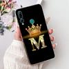 For Huawei Y9 Prime 2019 Y9A Y9s Phone Case Huawei Y9 2019 Back Cover Soft Clear Silicone Initials Letters Painting Shockproof