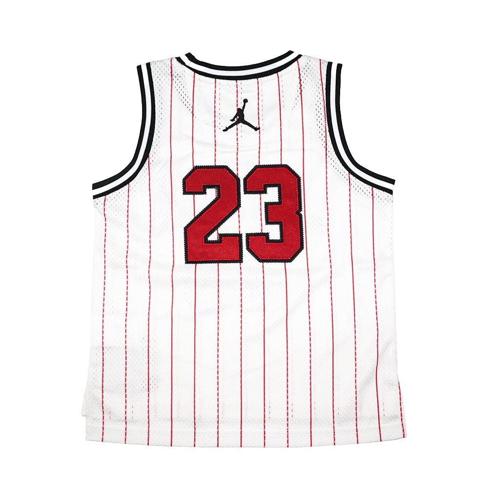 Jordan Dětské triko s kulatým výstřihem a kulatým výstřihem pro mladé, příjemné k pokožce, dětské topy bez rukávů, bílé FV3168-102