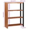 Bookshelf Brown 80 X 30 X 110 Cm Solid Acacia Wood