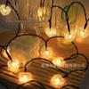 Outdoor LED Solar Crystal Ball String Lights - Waterproof Decorative Lights for Camping and Tents