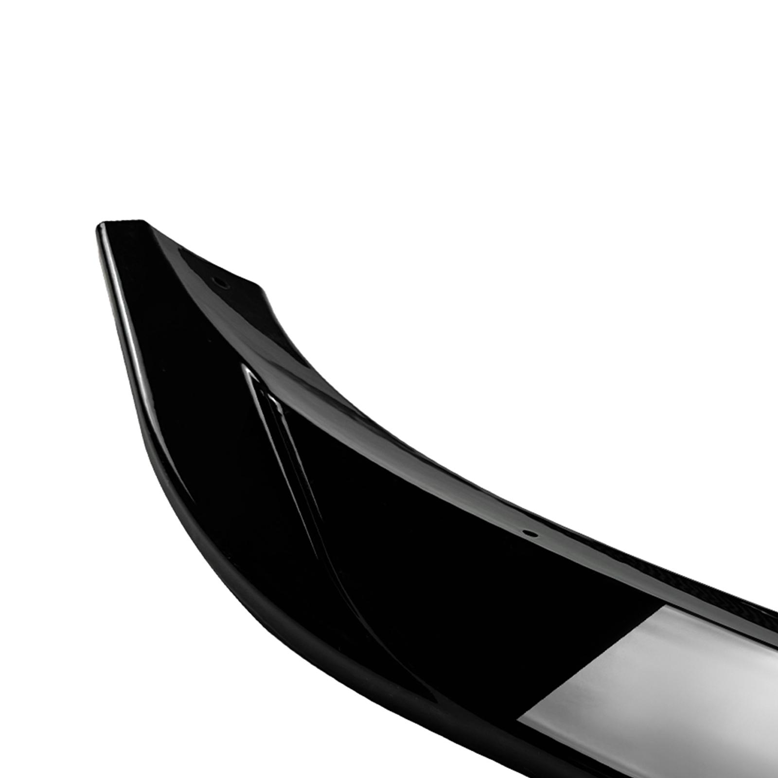 Gloss Black/Carbon Fiber Look Lower Splitter Protector Blade Front Bumper Spoiler Lip For Mercedes Benz X253 GLC63 AMG 2016-2019 Glossy Black
