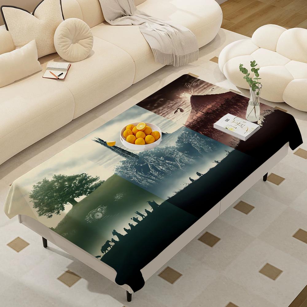 L-Lords Game Rings Home Tablecloths Dining Decoration And Rectangular Table Accessories Waterproof Cloth Anti-Stain