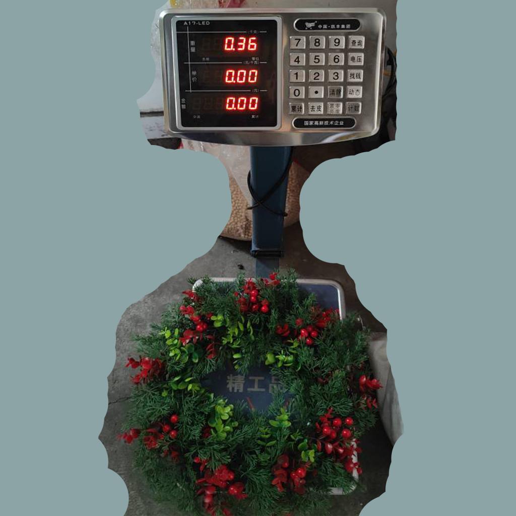 Christmas Decorative Items: Front Door Wreath Pendant, Christmas CypressLeaf And Red Fruit Wreath, Courtyard Decorative Pendant