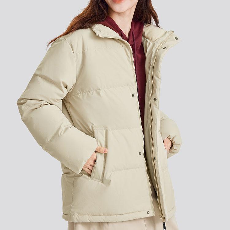 Skechers Teflon Three-Proof Short Down Jacket Unisex outerwear Light-Coffee L324U108-0046