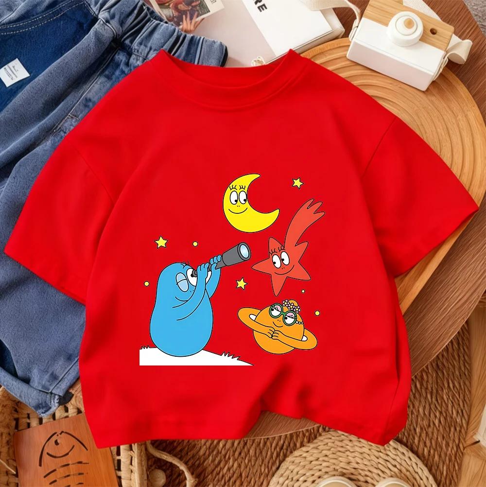 Children's Crew Neck T-Shirt 2026 Summer Casual Fashion Short Sleeve Top