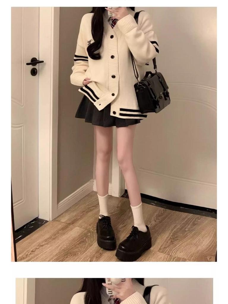 Meillard Women's High Waist Wool Blend Midi Skirt: Spring, Autumn, Winter A-Line, Slimming, Petite, Anti-Exposure, Pleated.