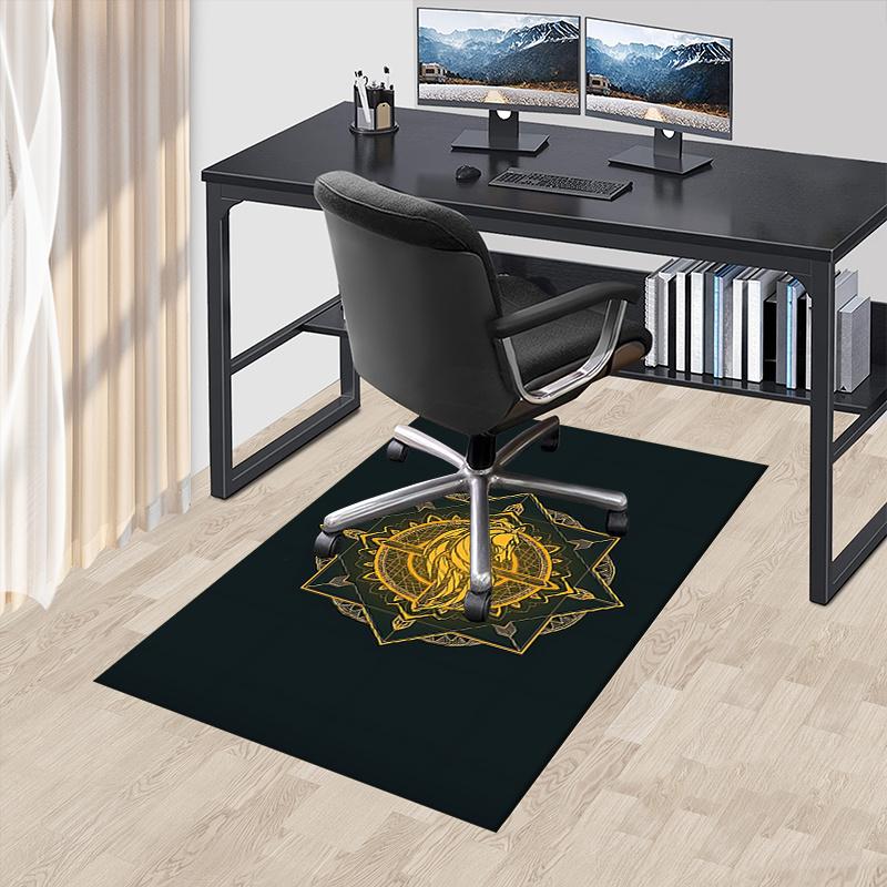 

Lord of the Rings Polyester Office Carpet Chair Mats, Home Decor Dormitory Floor Protector with Anti-Skid Backing, Large Area Coverage,Chris 60cm by 90cm
