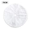 Christmas Tree Plush Skirt Holiday Tree Ornaments Round Snow White Xmas Tree Skirt Mat Base Cover for Merry Christmas Decor New Year Party Holiday