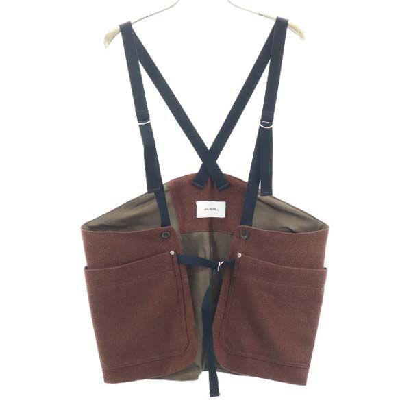 

неиспользованный Johnbull шерстяной твид Жилет Коричневый Мужской Б/у