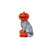 Halloween Pumpkin Figurine Decoration for Seasonal Home Display