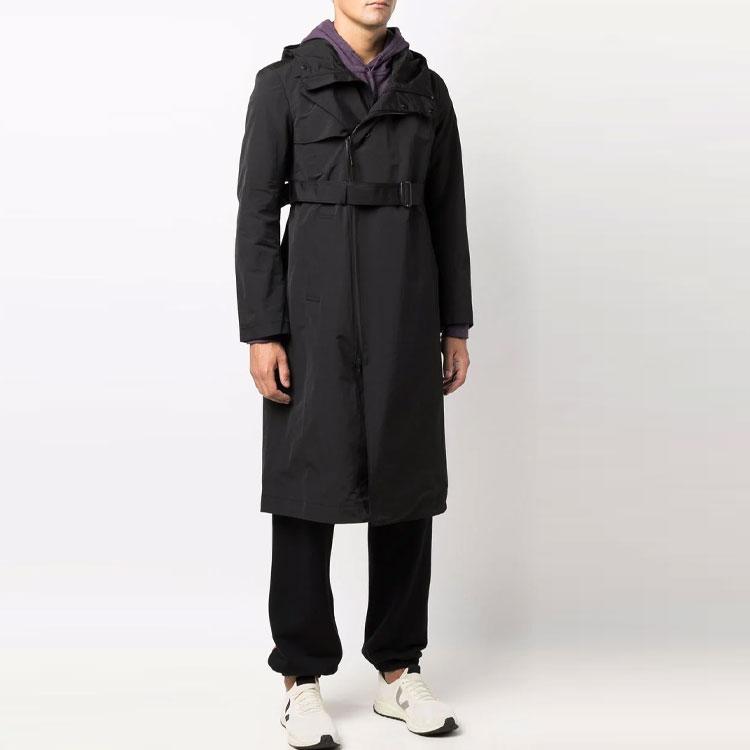 Pánské adidas Y-3 Trenčkoty Pánské Černé S Kapucí Střední