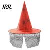 Halloween Party Accessory Witch Wizard Hat, Adult Kids Cosplay Cone Hat with Spider Pointed Web Star Decor, Gothic Costume Prop, Trick or Treat for