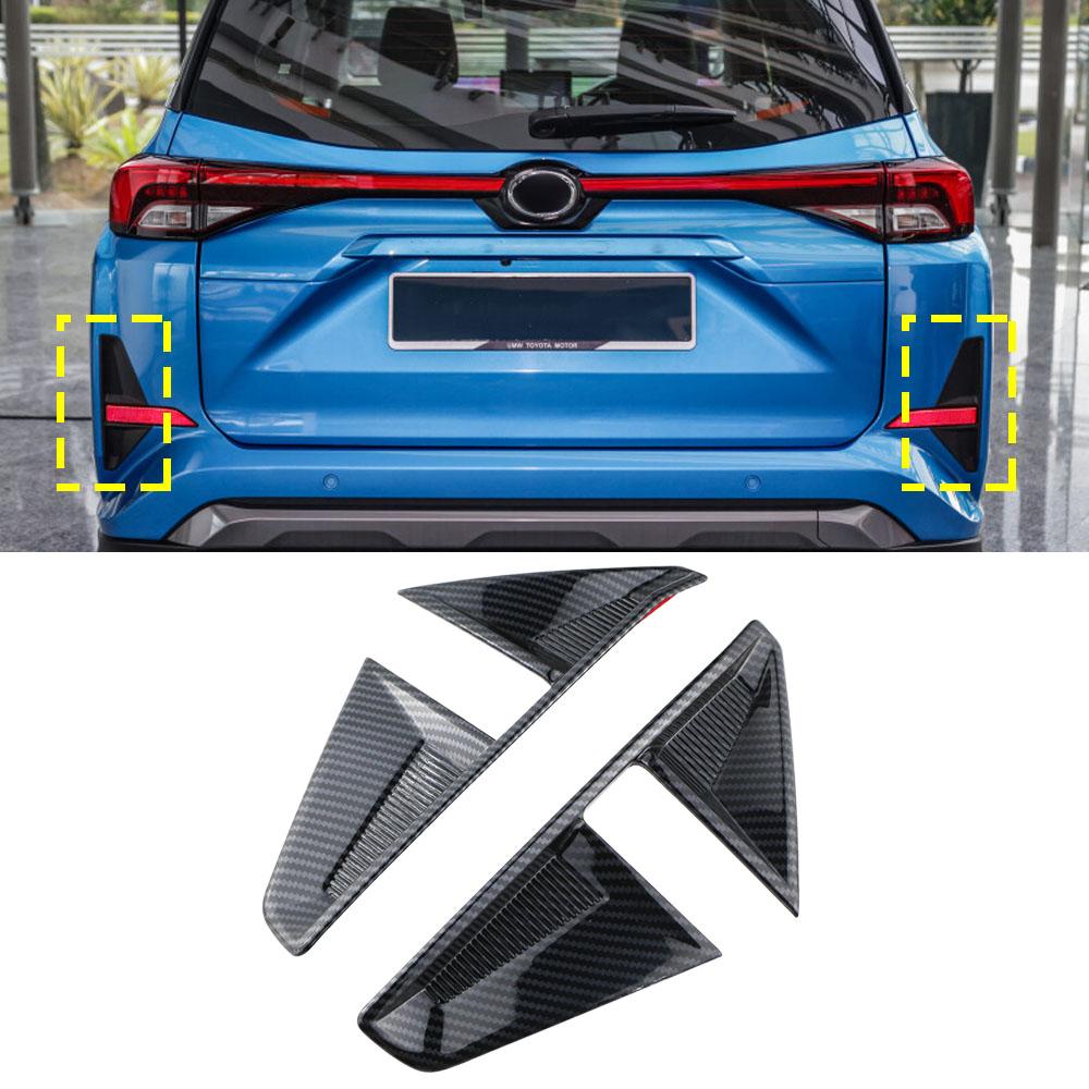 

Imitation Carbon Fiber Rear Fog Light Cover Trim for Toyota Veloz 2022-2024 Accessories Fog Lamp & Tail Lights Decorative Frame