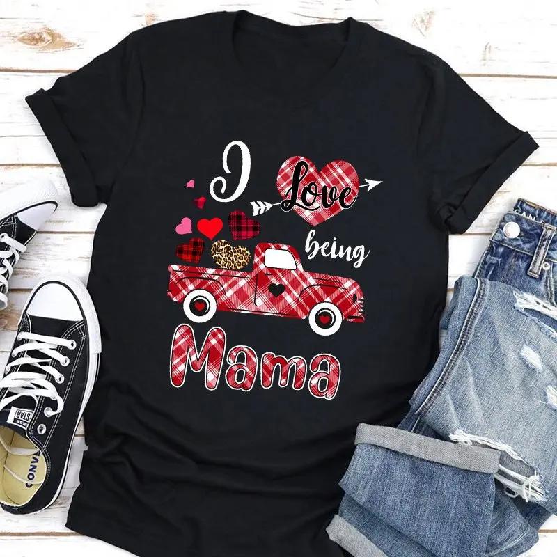Mama Needs Coffee Print Women T Shirt Short Sleeve O Neck Loose Women Tshirt Ladies Tee Shirt Tops Clothes Camisetas Mujer