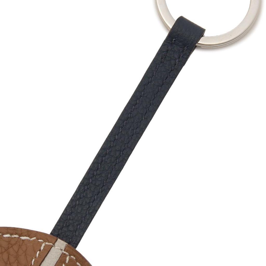 Keychain KEY RING BASKETBALL C Engraved Basketball Brown H074847 CK AB [Hermes] Men's Women's [Item]