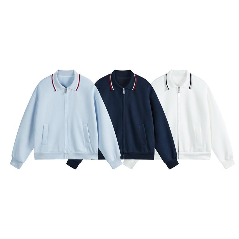 Unisex Oversized Cotton Hoodie Jacket Casual Zip-Up Outerwear Teens Adults