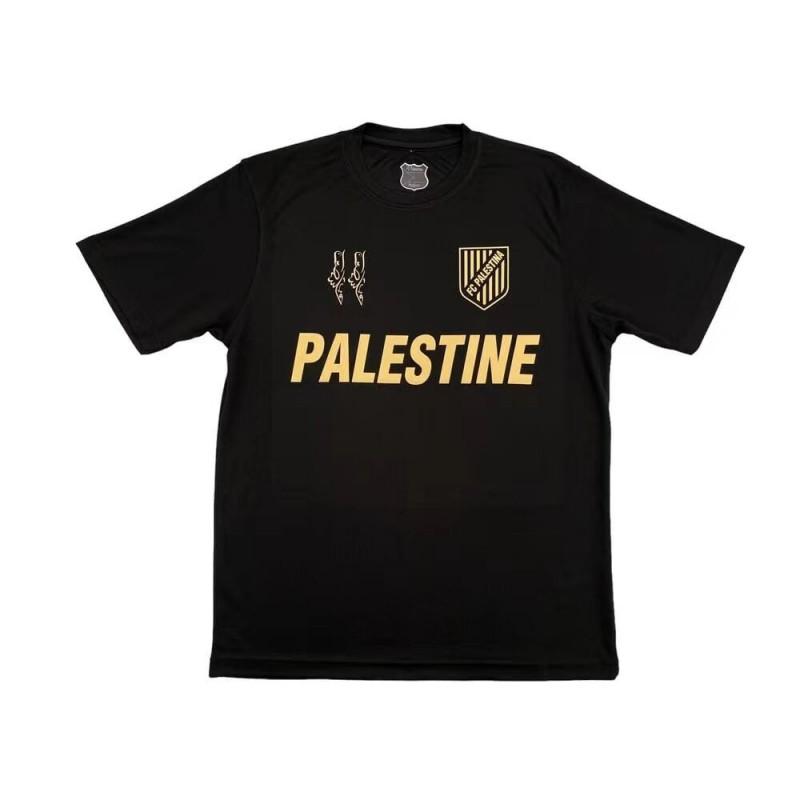 Palestino 2024-2025 Home Away Soccer Jersey Mens Short Sleeve Football Kit Cotton Blend Performance Sportswear