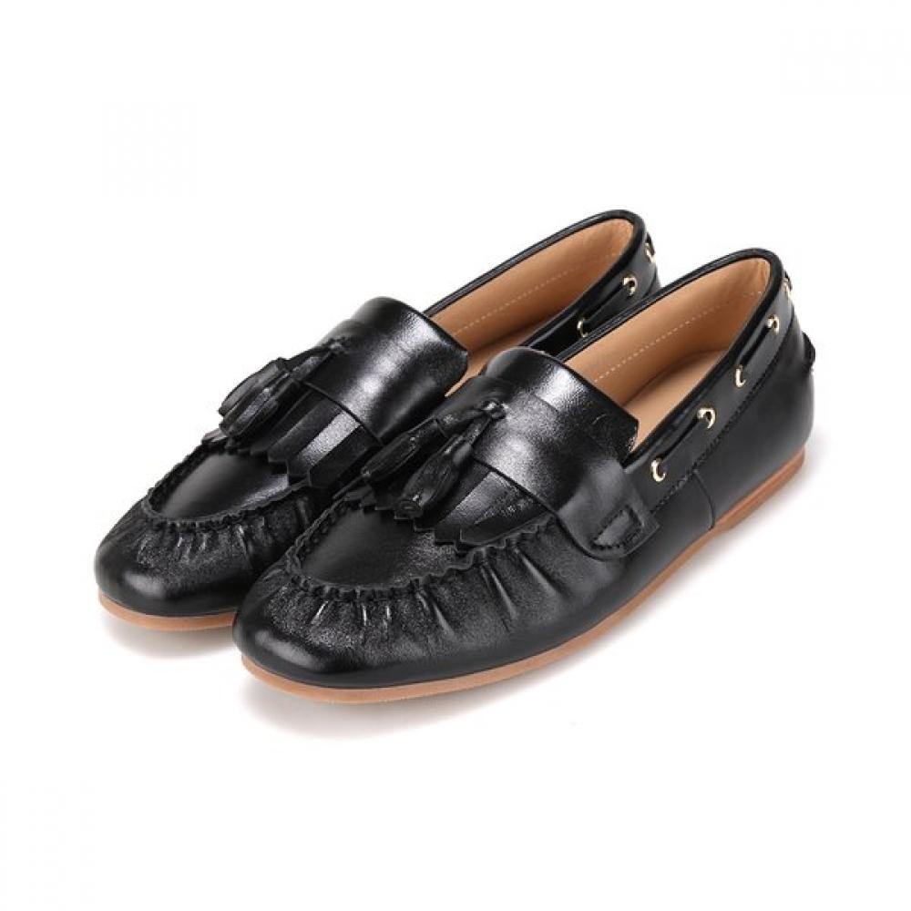Barbara LambSkin Trendy Women S Loafer 1cm Bbj124bk 250mm 17060₽