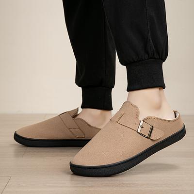 Herren Hausschuhe Winter Warm Baumwollschuhe Lässig Rutschfeste Schuhe Herren Slipper Zum Hineinschlüpfen für Herren Warme Plüsch Bequeme Hausschuhe