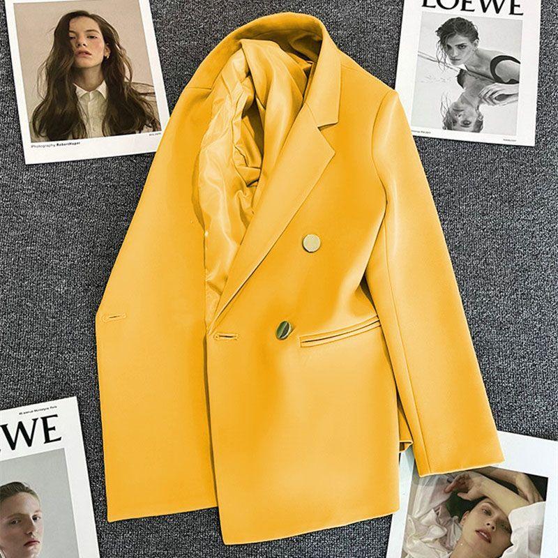 Blazer a Pied de Poule Blu e Bianco Stile Britannico da Donna con Bavero Elegante Cappotto Completo Nuova Collezione Outerwear per Performance