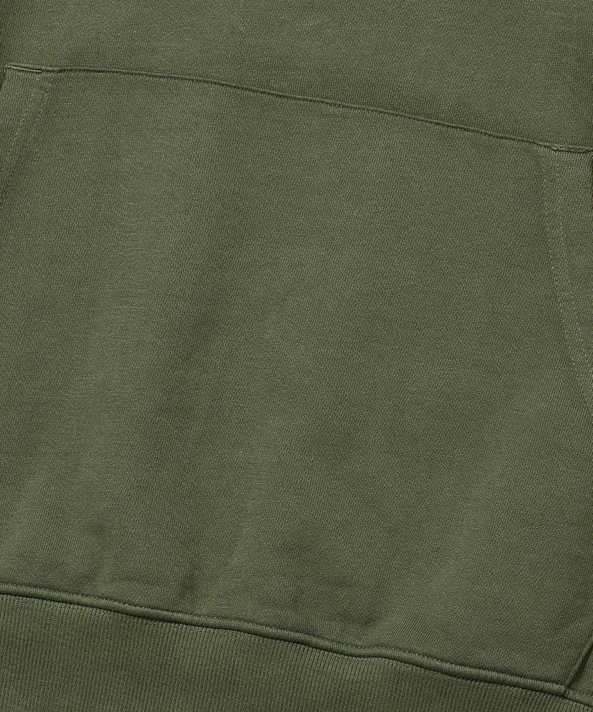 Brownbreath Pigment Tag Hood Zip Up - Khaki