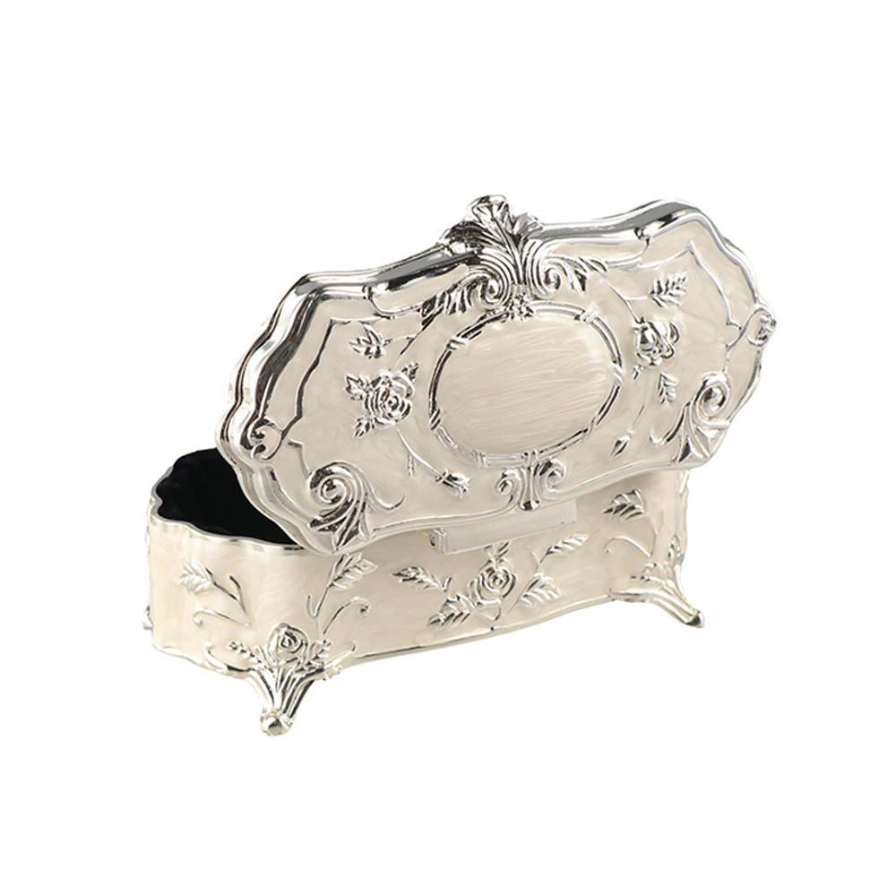 Zinc Zinc Zinc Alloy Jewelry Storage Box Vintage Trinket Case Luxury Treasure Chest  Ring
