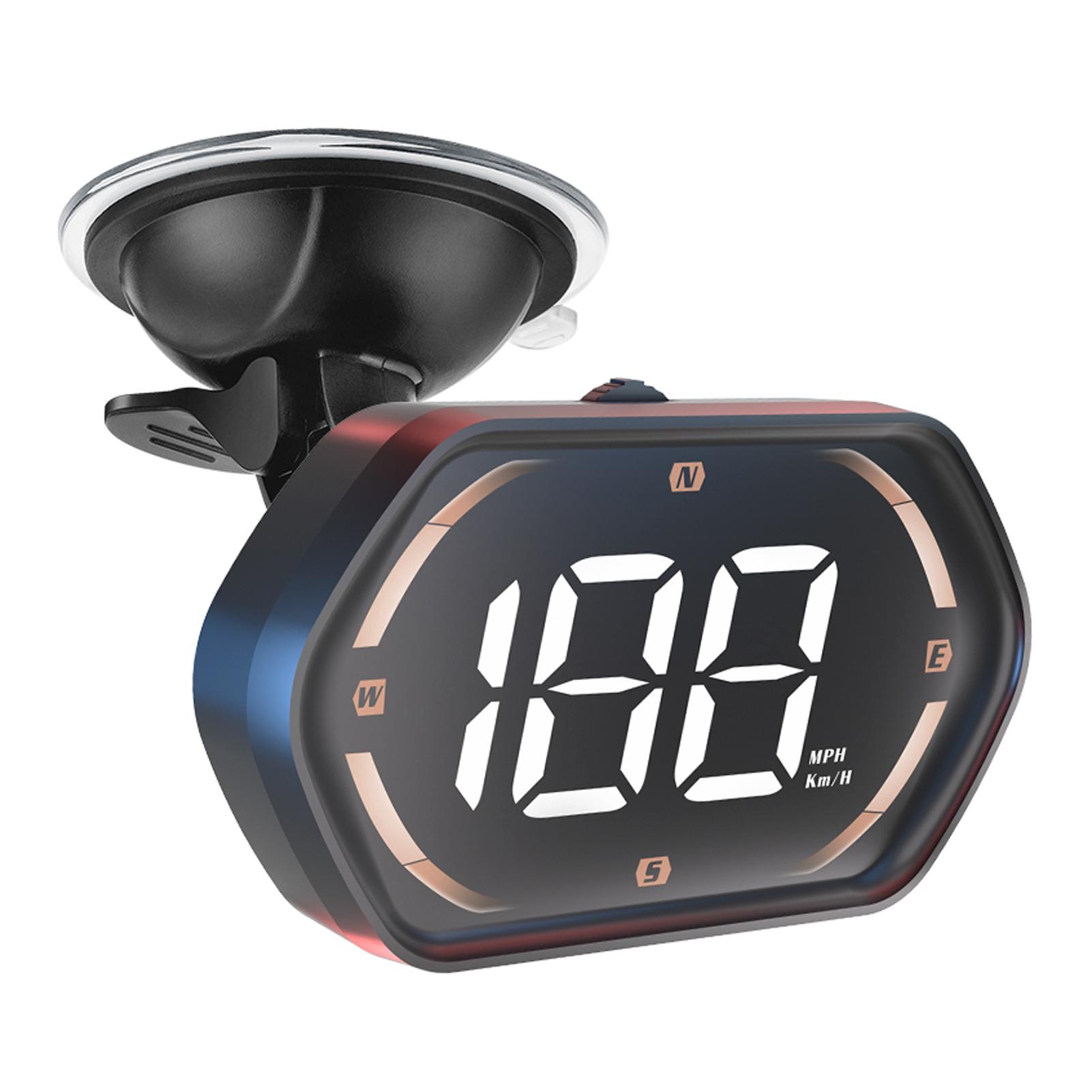 

Car Hd-Up Display, GPS meter With MPH/ , Overspeed Alarm, Auto Brightness Adjustment, Plug and Play for All Vehicles